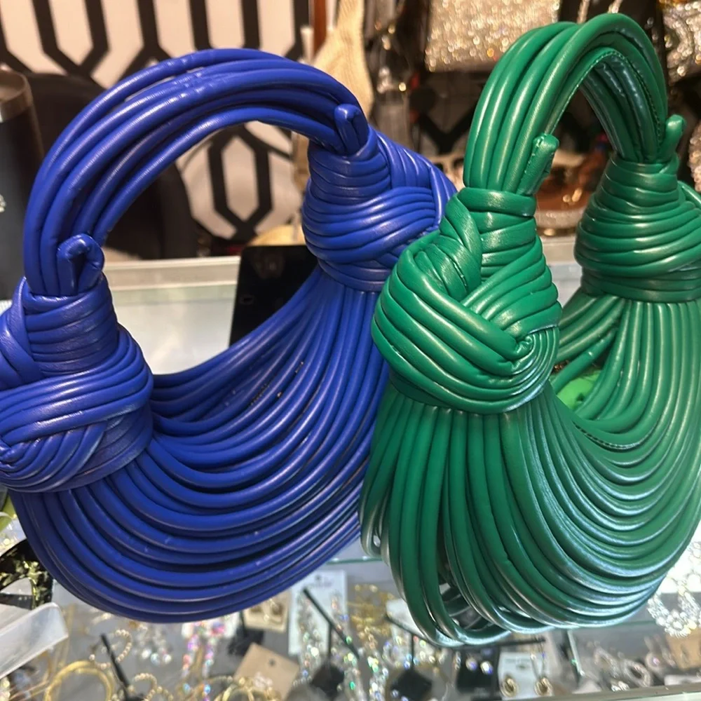 A rope purse holds very few items example phone lipstick keys handheld purse - Picture 2 of 10